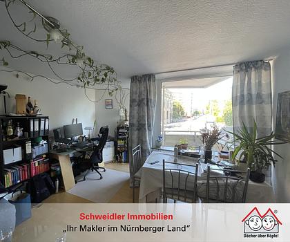 Das Stadtzentrum im Blick!!! 1,5-Zimmer-Apartment mit Balkon direkt am Langemarckplatz in Erlangen