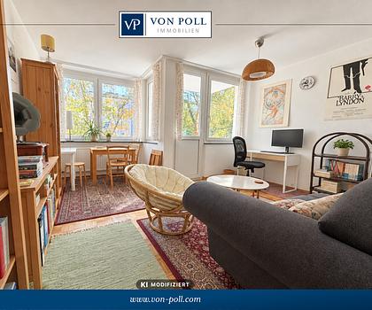 Charmante 2-Zimmer-Wohnung mit Balkon und Blick ins Grüne in Nürnberg-Schoppershof