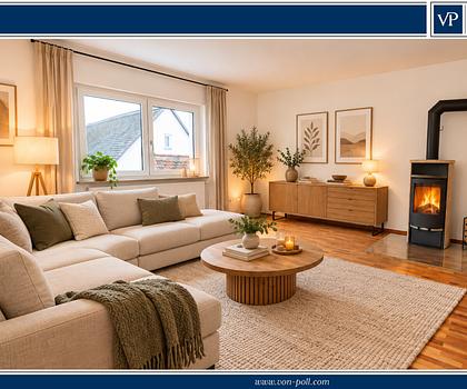 Platz für die ganze Familie – gemütliche 4-Zimmer-Wohnung mit Kamin