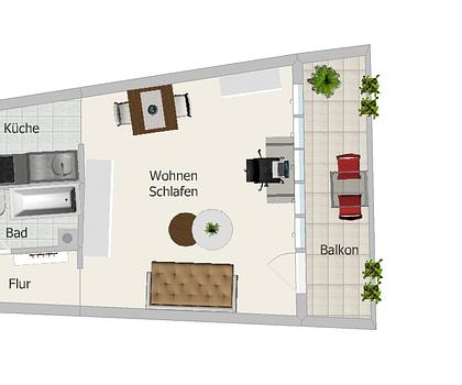 Ideale Kapitalanlage:
1-Zimmer Apartment mit Aufzug und Stellplatz in Erlangen