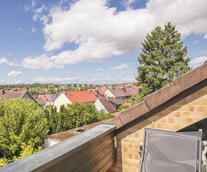 Maisonettewohnung mit Dachterrasse und grandioser Fernsicht in begehrter Lage von Schweinfurt