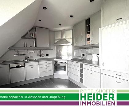 möblierte 2 Zi. Maisonette-Wohnung, ca. 15 km südöstlich von Ansbach