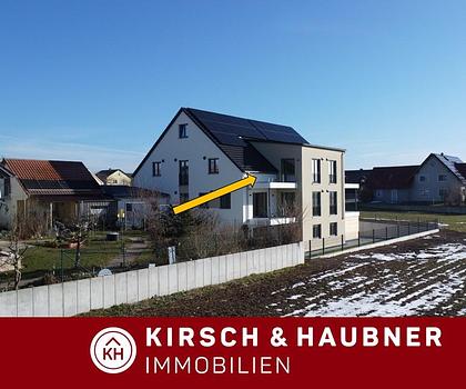 Gemütlich Wohnen im Dachgeschoss! 
Herrliche 3-Zi.-Neubau-Wohnung (KfW 40- Effizienzhaus), 
 Breitenbrunn - OT Hamberg 