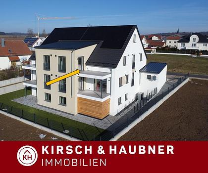 Perfekte 3-Zi.-Wohnung mit großer Balkonterrasse & Weitblick!
Neubau-Erstbezug (KfW 40-Effizienzhaus),  
 Breitenbrunn - OT Hamberg