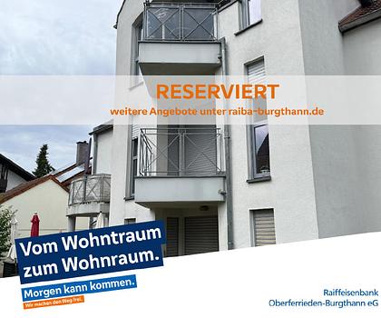 RESERVIERT !!! Attraktives 1-Zimmer-Apartment in gepflegter Wohnanlage in Burgthann - ideal für Kapitalanleger und Selbstnutzer