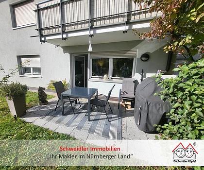 TOP 2-Zimmer-Terrassen-Wohnung mit Tiefgaragenstellplatz im Südwesten von Nürnberg