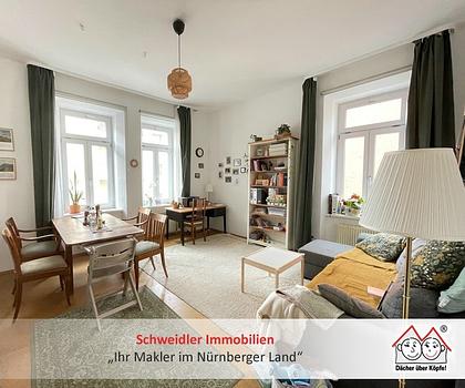Wohnen im sanierten Altbau! Moderne 3-Zimmer-Wohnung in Nürnberg zur Miete (1. OG)